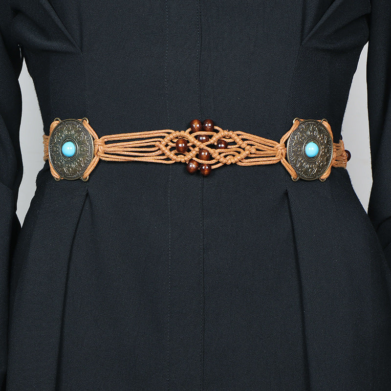 Bohemian Ethnic Style Braided Belt