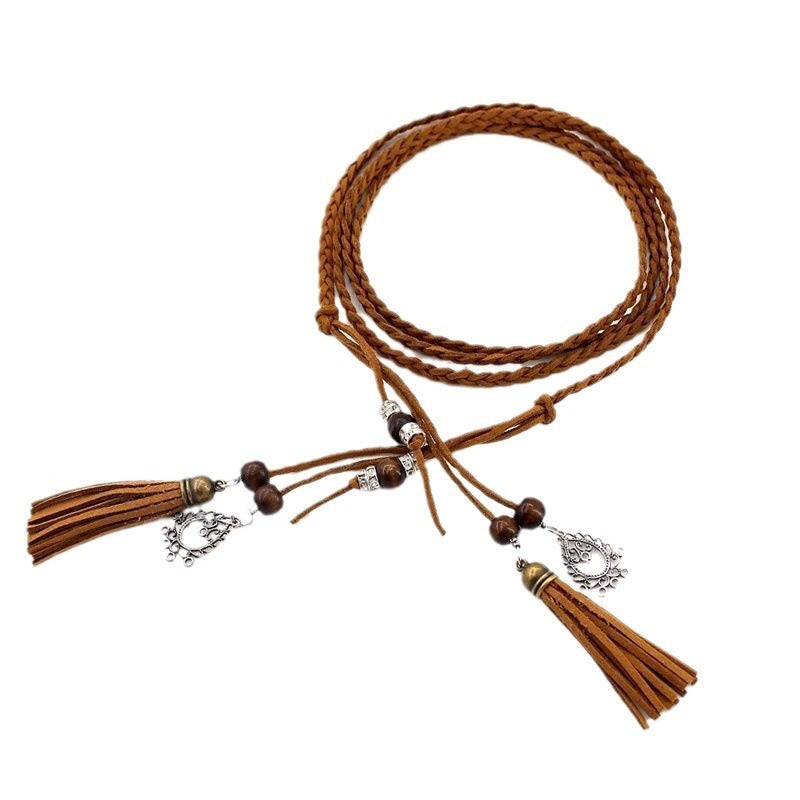 Summer Versatile Braided Waist Rope