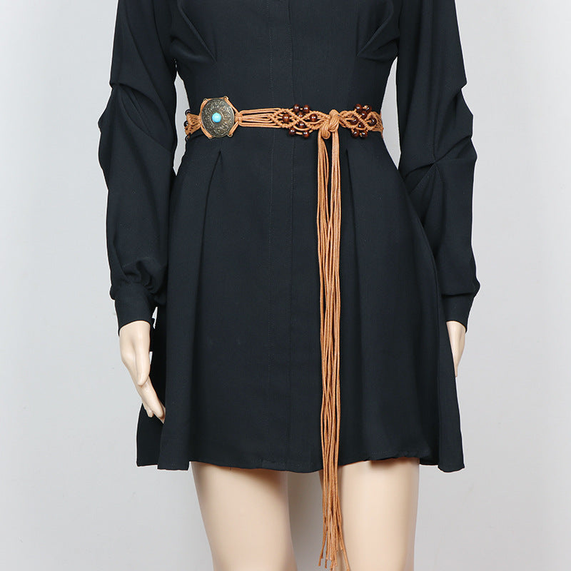 Bohemian Ethnic Style Braided Belt