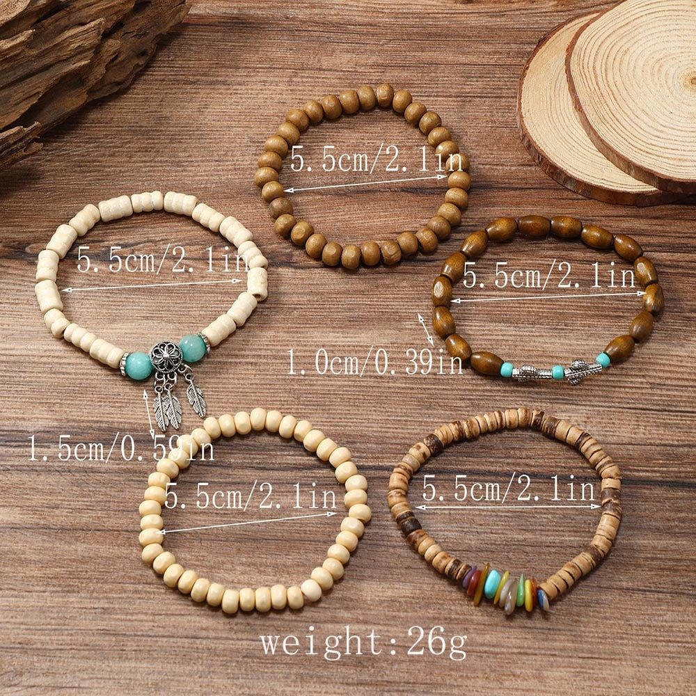 Bohemian Beaded Bracelet Set - Stackable & Colorful Design for Everyday Wear