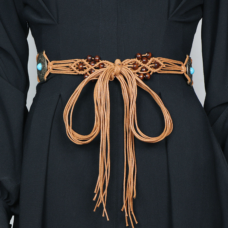 Bohemian Ethnic Style Braided Belt